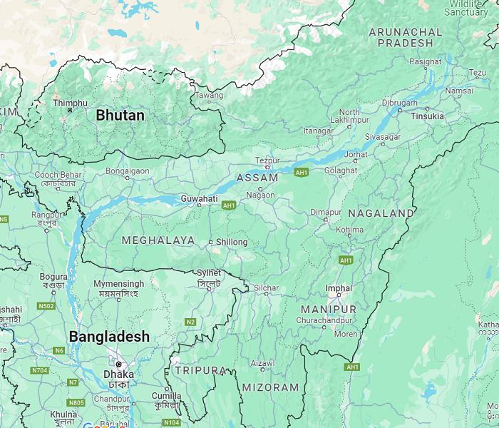 Meghalaya and Assam