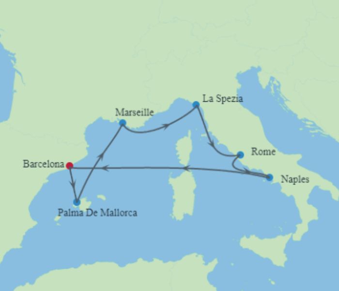 CRUISE - Spain France and Italy 